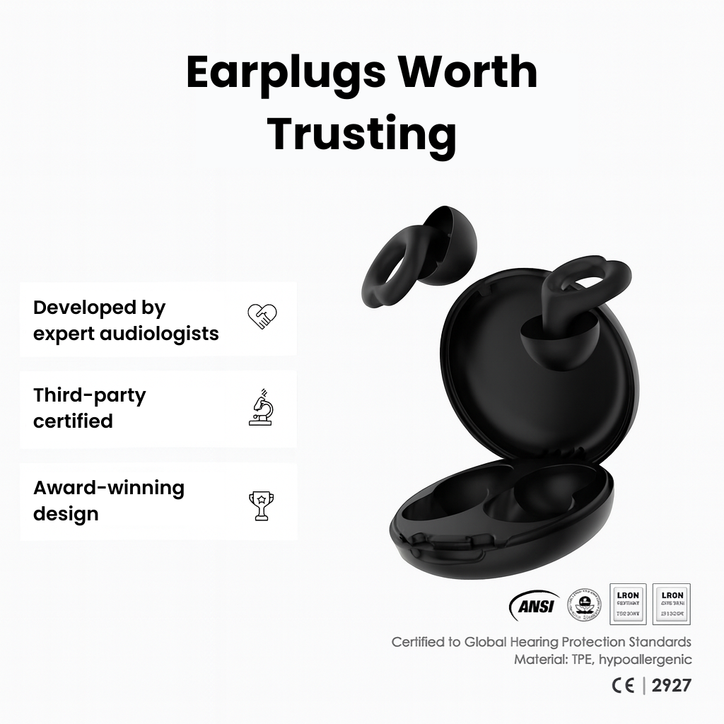Earase Calm Earplugs + Free Case